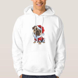 Moletom Pug Papais noeis Costume Natal Pajama Cachorro Cac