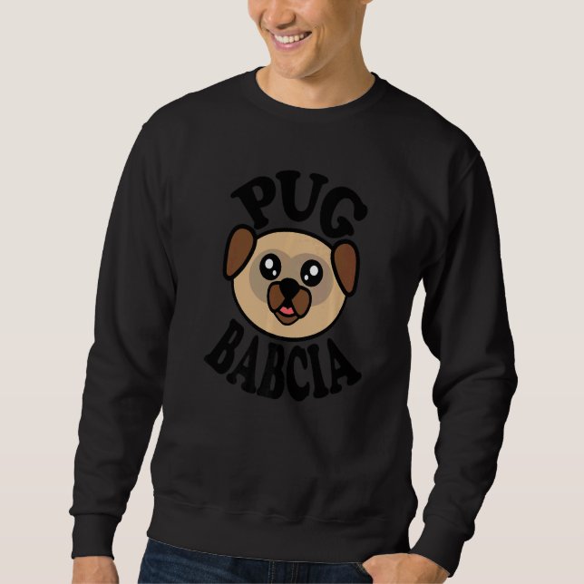 Moletom Pug  Pug Babcia (Frente)