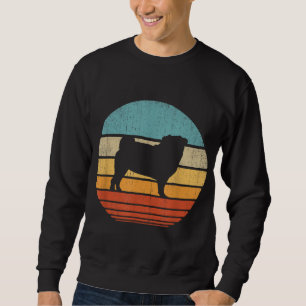 Moletom Pug Retro Vintage 60s 70s Cachorros Sunset Amantes