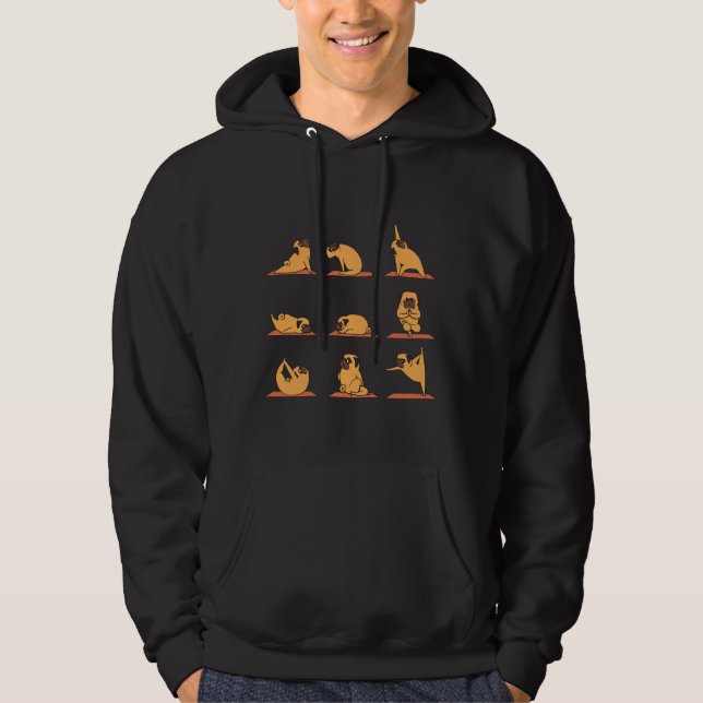 Moletom Pug Yoga Classic T-Shirt 147 (Frente)