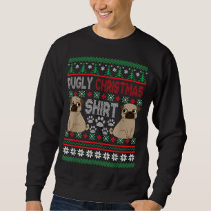 Moletom Pugly Pug Dog Ugly Christmas Xmas Pug Lovers Gift