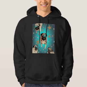 Moletom Pugs No Espaço Com Rosquinhas Cute Pug Boys Rapari