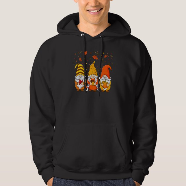 Moletom Pumpkin Gnomes Fall Autumn Cute Halloween Thanksgi (Frente)