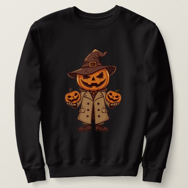 Moletom Pumpkin man sweatshirt (Frente do Design)