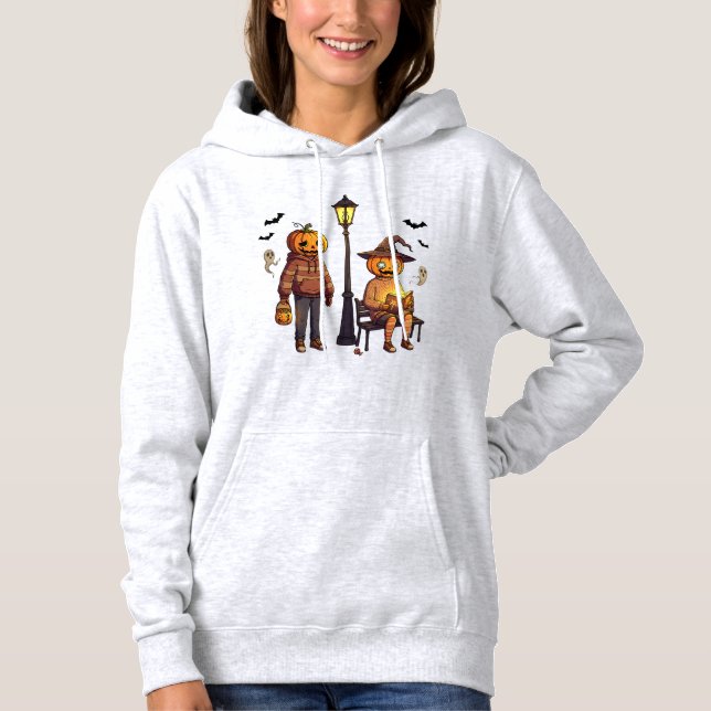 Moletom Pumpkin Pals – Halloween de Rua Assustador (Frente)