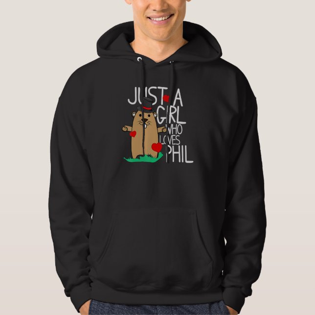 Moletom Punxsy Phil's Cute Groundhog Day Holiday Design fo (Frente)