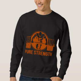 Moletom Pure Strength Powerlifting Logo – Gold Edition Gym