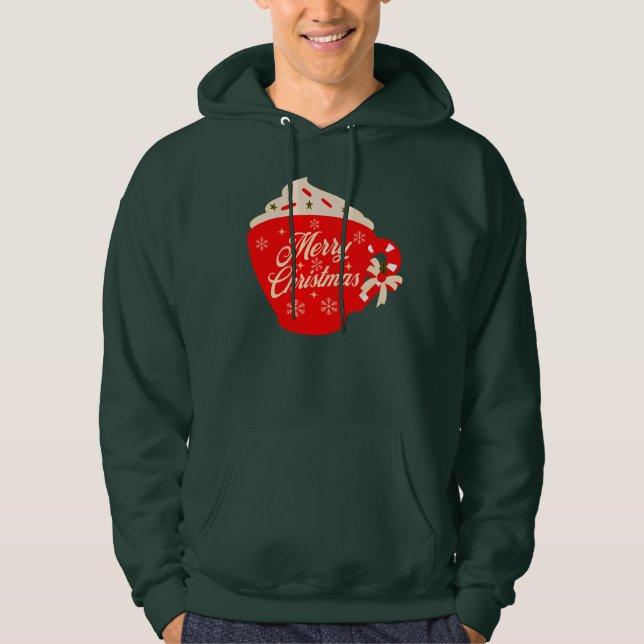 Moletom Purpurina Flocos de Neve Recheio de Natal  (Frente)