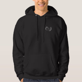 Moletom Puxe sobre Hoodie com iniciais e nomes de Casais
