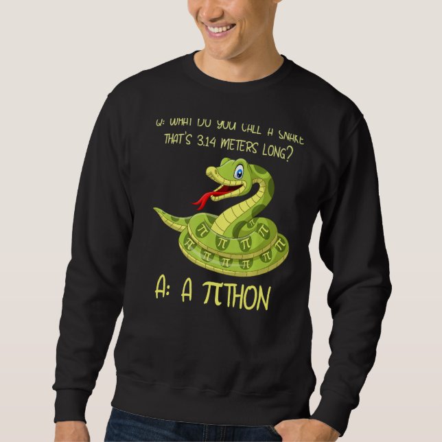 Moletom Python Pithon Pi Símbolo Engraçado Matemática Teac (Frente)