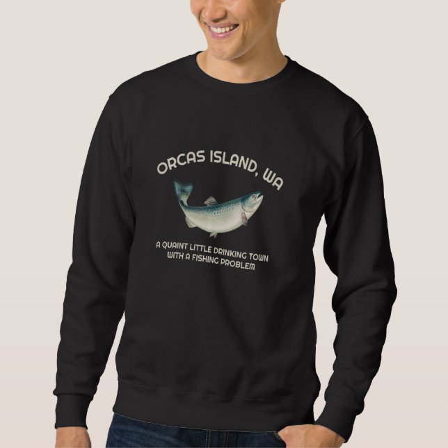 Moletom Quaint Little Bebendo Town Fisheries Problema Orca (Frente)