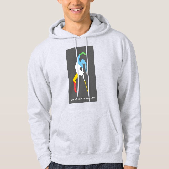 Moletom Qual é o seu superpoder? Mês do Orgulho da Deficiê (Frente)