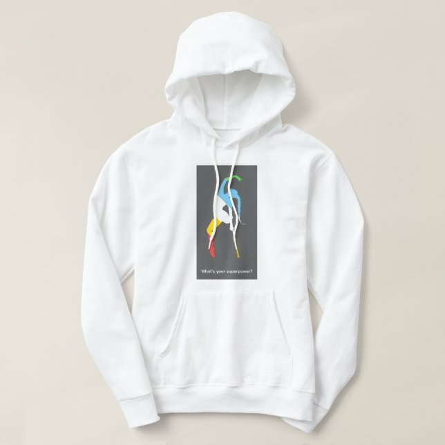 Moletom Qual é o seu superpoder? Mês do Orgulho da Deficiê (Frente do Design)