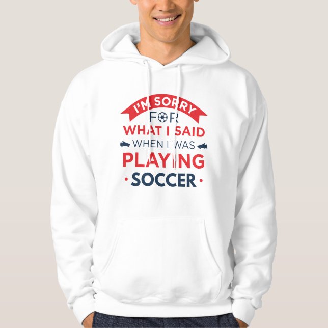Moletom Quando Eu Estava Jogando Futebol (Frente)