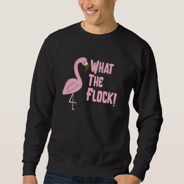 Moletom Que Gráfico do Pássaro Flamingo Do Flock (Frente)