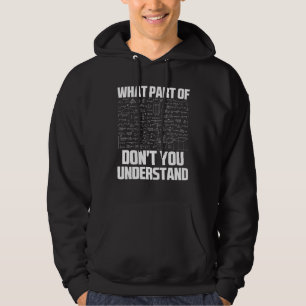 Moletom Que parte de você não entende matemática sarcástic