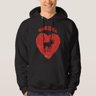 Moletom Quebec Love Moose Heart