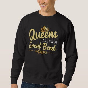 Moletom Queens São Do Excelente Bend Ks Kansas Funny Home