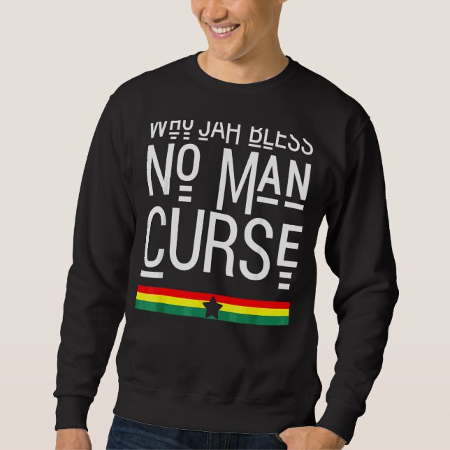 Moletom Quem Abençoa Ninguém Maldição Rasta Reggae 1 (Frente)