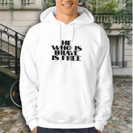 Moletom Quem é corajoso é branco branco