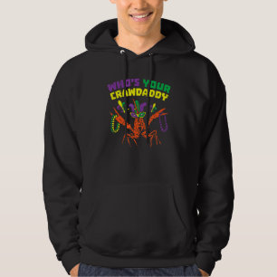 Moletom Quem Seu Crawaddy Crawfish Jester Miçanga Mães Eng