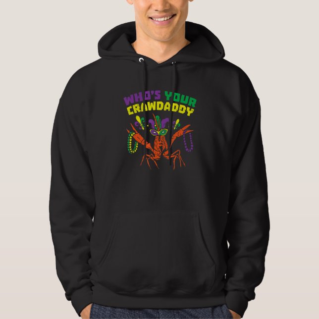 Moletom Quem Seu Crawaddy Crawfish Jester Miçanga Mães Eng (Frente)