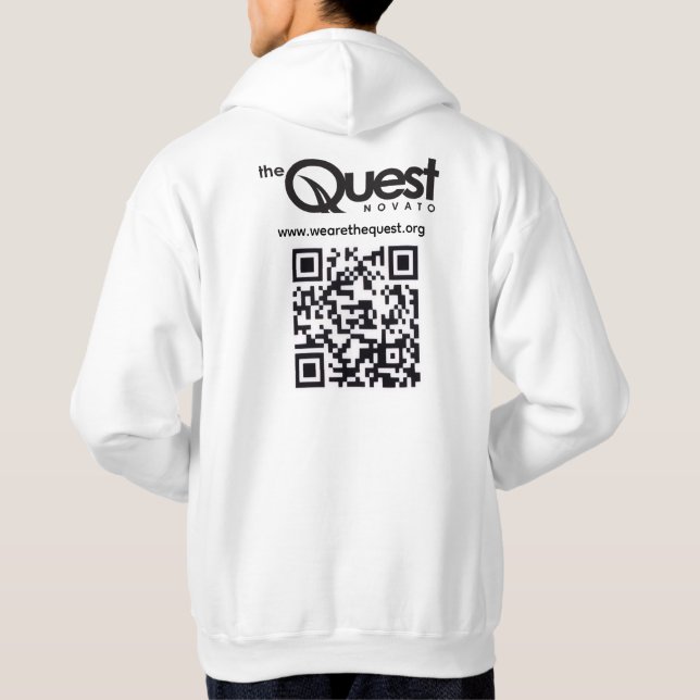 Moletom Quest com Logotipo e Código QR (Verso)