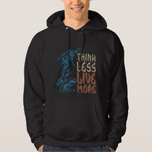 Moletom Quo motivacional minimalista "Think Less Live More