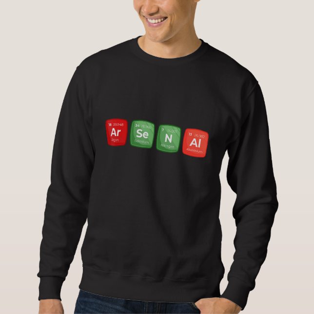 Moletom Quote Arsenal  Ar Se N Al  Periodic Table Elements (Frente)