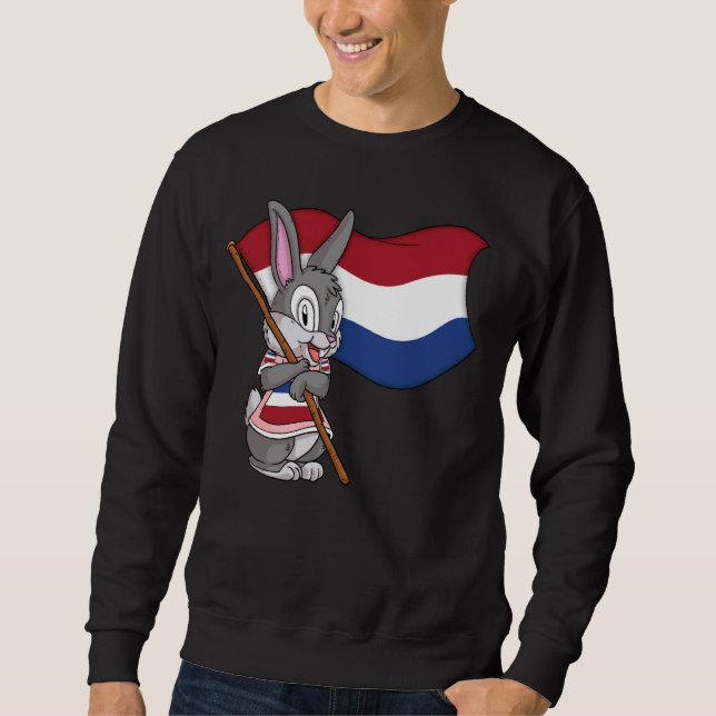 Moletom Rabbit Holandês Bandeira (Frente)