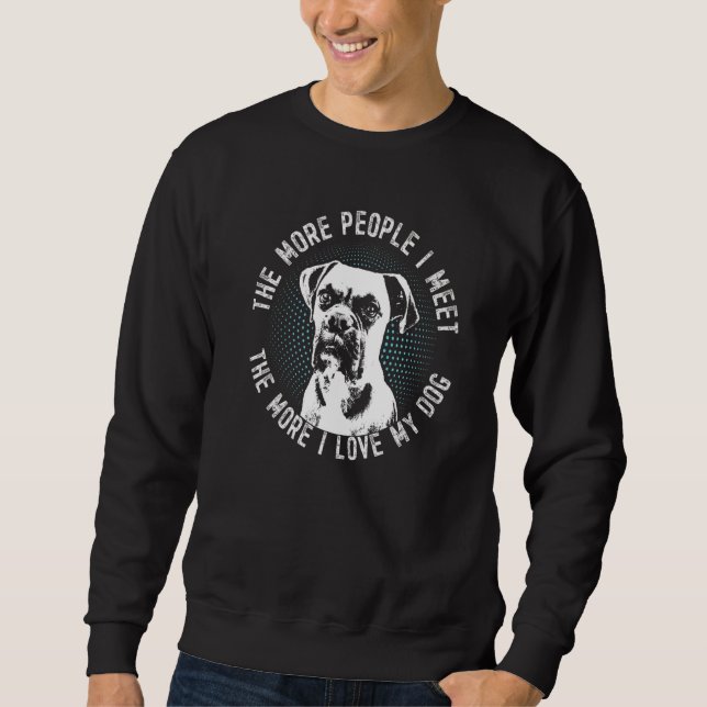 Moletom Raça de cachorro boxer alemão 8 (Frente)