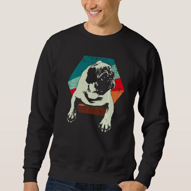 Moletom Raça de cachorro Pug Mops Carlin 22 (Frente)