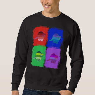 Moletom Raccoon Raccoons Colorida Pop Art