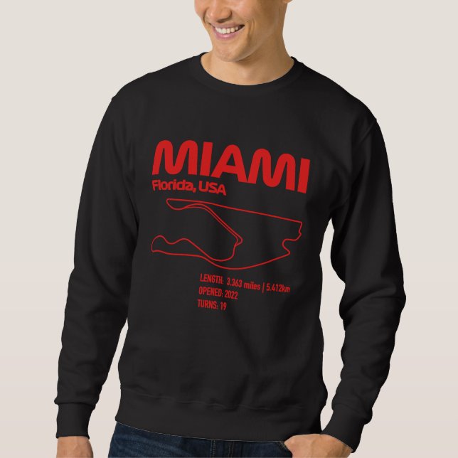Moletom Race Track in Miami Formula Racing Circuits Sport (Frente)