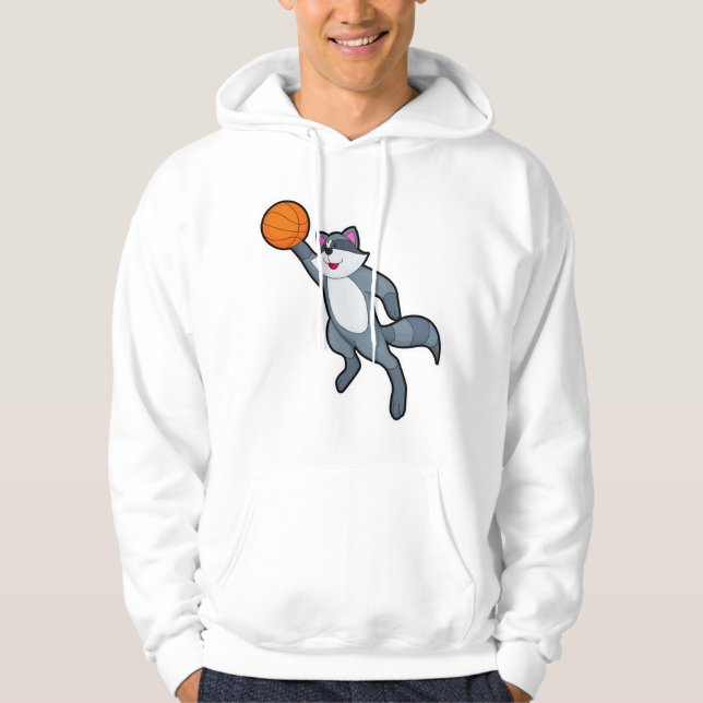 Moletom Racoon como jogador de basquetebol (Frente)