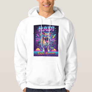 Moletom rad retrô synthwave dos anos 80 cachorro