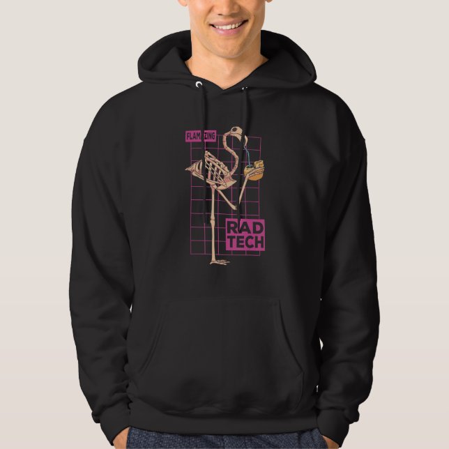 Moletom Rad Tech X Ray Tech Flespantoso Flamingo Radiograp (Frente)