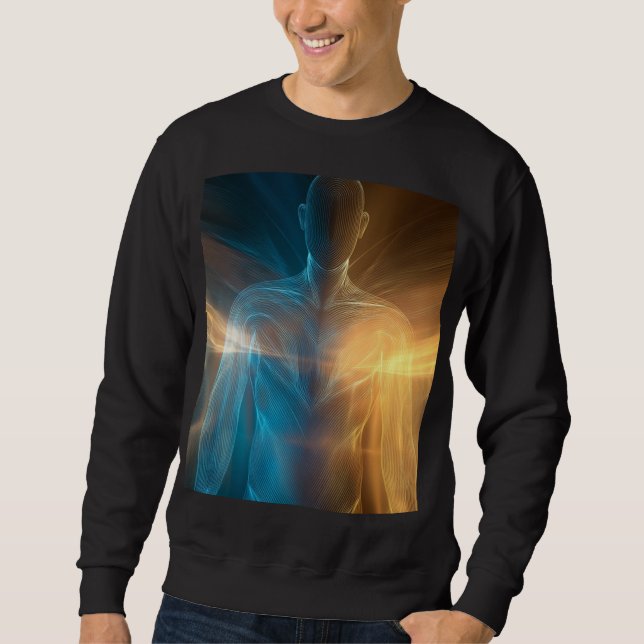 Moletom Radiant Aura: Abstract Human Energy (Frente)