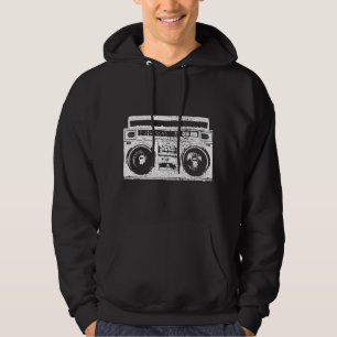 Moletom Rádio Hip Hop dos Anos 90 Ghetto Blaster Vintage