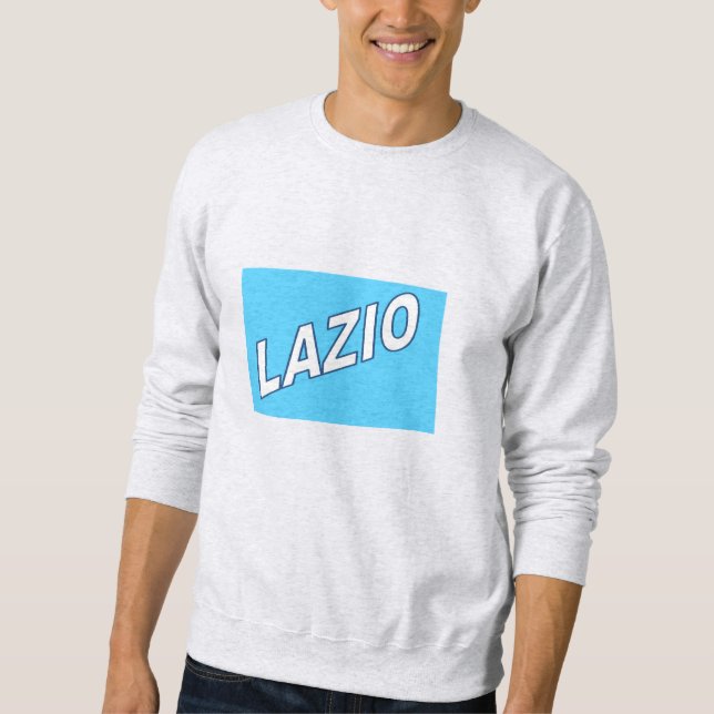 Moletom Raglan Sweat cinza LAZIO ITALIA (Frente)