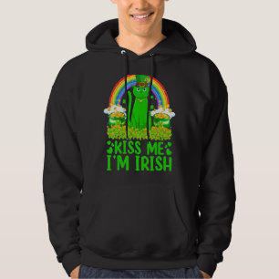 Moletom Rainbow Beija-me Eu sou Irlandês Siamês Rua Patric