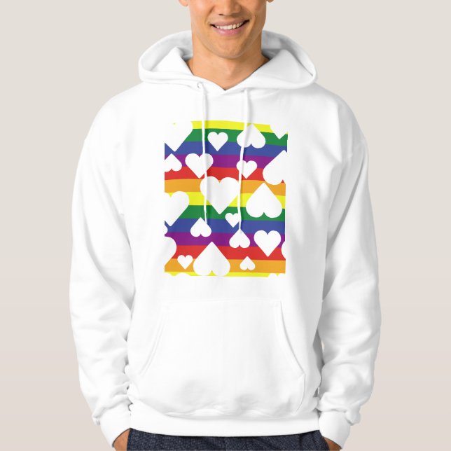 Moletom Rainbow Chest Hoodie (Frente)