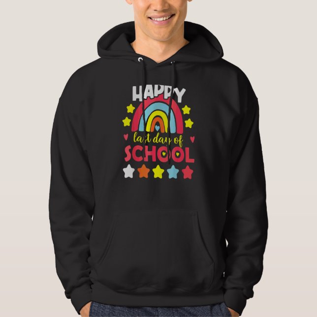 Moletom Rainbow Happy No Último Dia De Professora Do Dever (Frente)