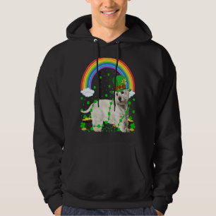 Moletom Rainbow Irish Shamrock Westie Dog Dia de São Patrí