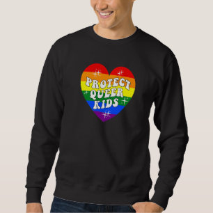 Moletom Rainbow Protect Queer Kids Gay e Lésbica Transgend