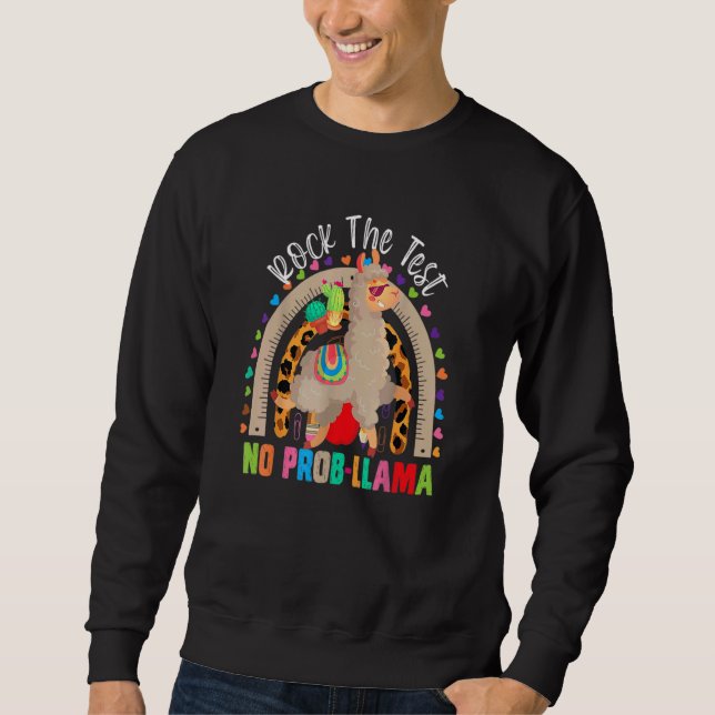 Moletom Rainbow Rock The Test No Prob Lama Teachin (Frente)
