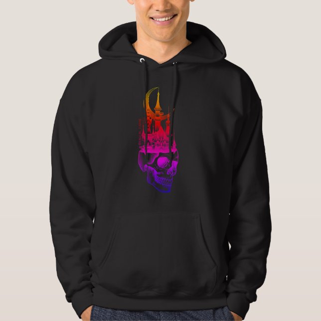 Moletom Rainbow Skull Castle Hoodie (Frente)