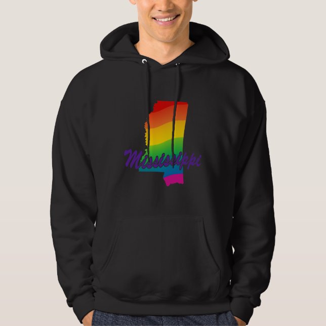 Moletom Rainbow State Of Mississippi (Frente)