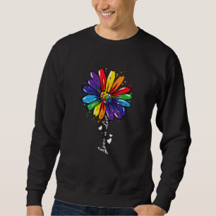Moletom Rainbow Sunflower Love is Love LGBT Lésbica Gay Pr