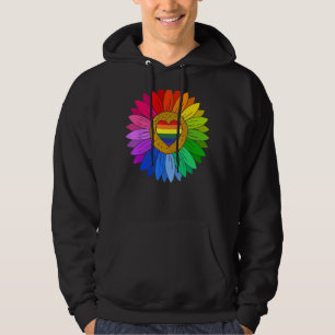 Moletom Rainbow Sunflower Love is Love LGBT Lésbica Gay Pr